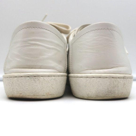 GUCCI ACE BEES & STARS EMBROIDERED SNEAKERS WHITE LEATHER SIZE 35.5 (Runs Large) - Picture 9 of 12